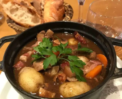 Beef bourguignon restaurant in Paris