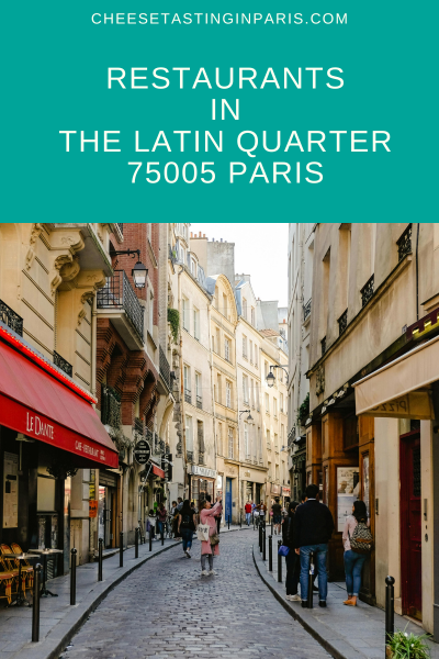 Best restaurants in the latin quarter Paris