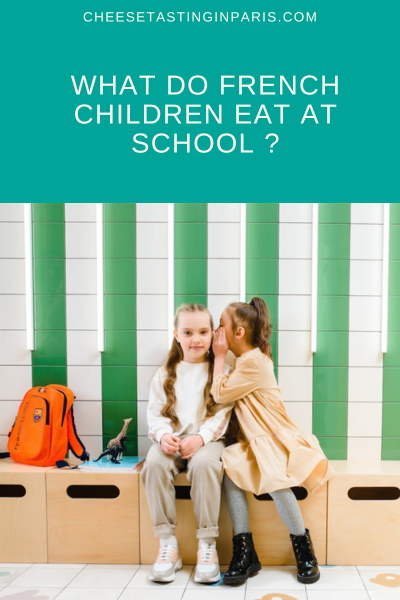 What do the french children eat at school cafetaria