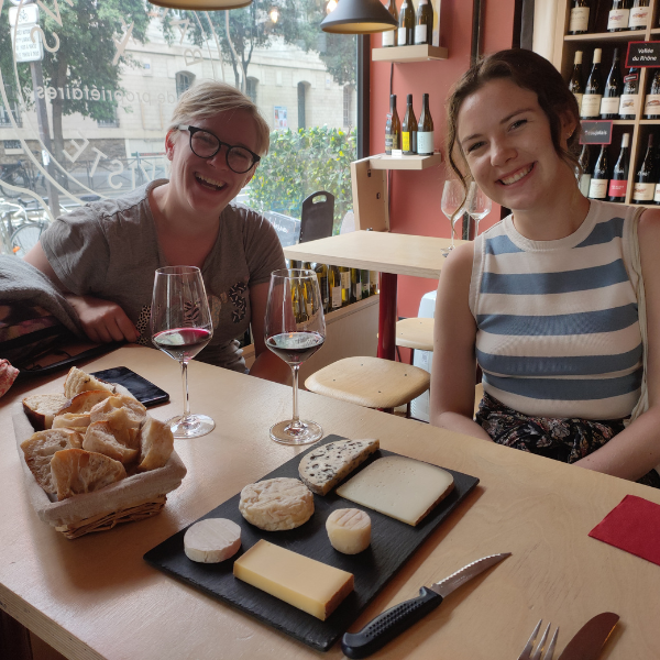cheese and wine tasting in Paris